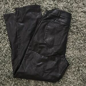 black leather pants!